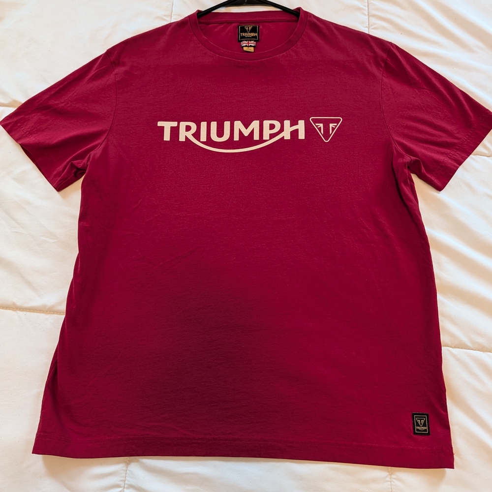 Triumph Men’s Maroon Logo T-Shirt